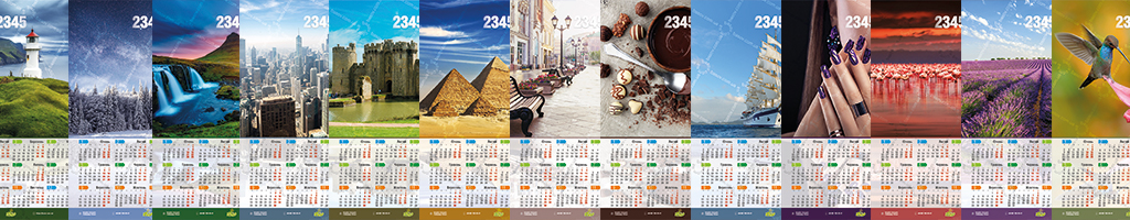 календарі плакати великий вібір готових рішень